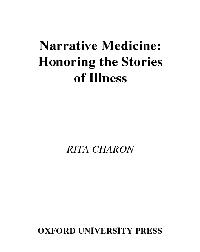 Narrative Medicine by Charon, Rita