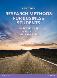 Research Methods for Business Students by Saunders, Mark N.K./Lewis, Philip/Thornhill, Adrian