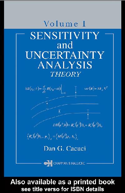 Sensitivity & Uncertainty Analysis, Volume 1