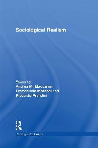 Sociological Realism by Maccarini, Andrea/Morandi, Emmanuele/Prandini, Riccardo