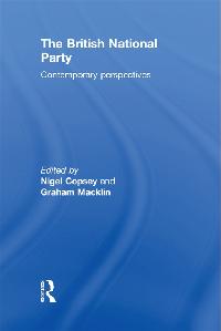 British National Party by Copsey, Nigel/Macklin, Graham