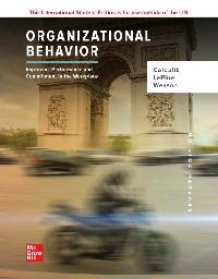 ISE eBook Online Access Organizational Behavior by Wesson, Michael/LePine, Jeffery/Colquitt, Jason