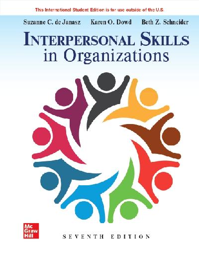 ISE eBook Online Access for Interpersonal Skills in Organizations