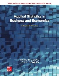 ISE eBook Online Access for Applied Statistics in Business and Economics by DOANE