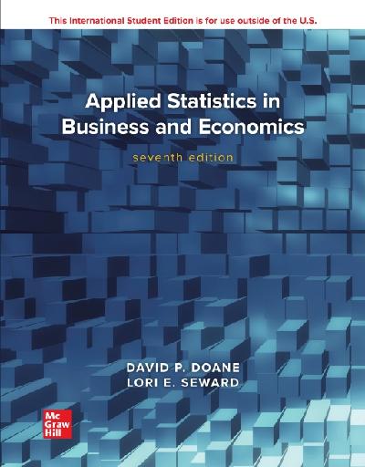 ISE eBook Online Access for Applied Statistics in Business and Economics