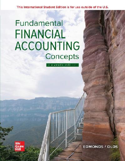 ISE eBook Online Access for Fundamental Financial Accounting Concepts