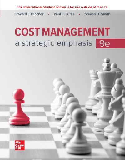 ISE eBook Online Access for Cost Management: A Strategic Emphasis