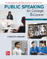 ISE eBook Online Access for Public Speaking for College & Career by GREGORY