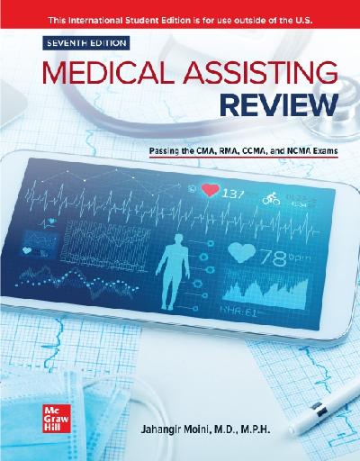 ISE Generic eBook Online Access for Medical Assisting Review: Passing The CMA, RMA, and CCMA Exams