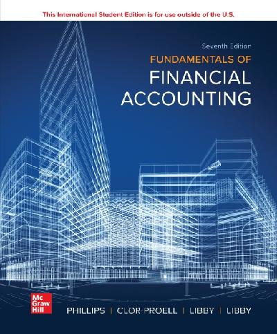 ISE eBook Online Access for Fundamentals of Financial Accounting
