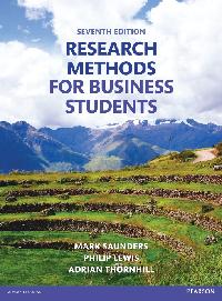 Research Methods for Business Students by Saunders, Mark N.K./Thornhill, Adrian/Lewis, Dr Philip