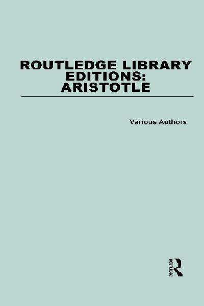 Routledge Library Editions: Aristotle