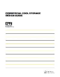 Commercial Cool Storage Design Guide by Research Institute, Electric Power