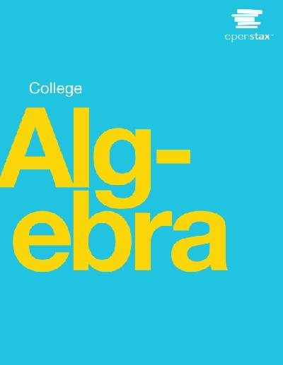 College Algebra
